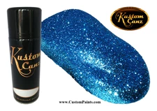 Kustom Canz 12oz Aerosol Can BLUE METAL FLAKE SMALL (004 HEX) Custom, HOK, Paint