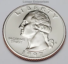 1997 S Washington Quarter CLAD ✼PROOF✼