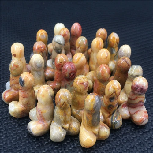 Wholesale Natural mix mini Penis Carved quartz Crystal Massager Wand Healing - Picture 265 of 296