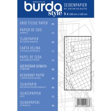Seidenpapier mit cm Raster Burda Style | weiß