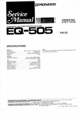 Pioneer Vintage Component  Service MANUAL EQ 505....... KEX CDX KEH DEH DEX...