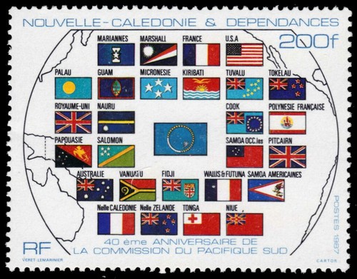 NEW CALEDONIA 566 - South Pacific Commission 40th Anniversary (pb86043) - 第 1/1 張圖片