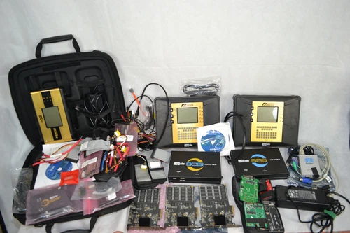 2X LOGICUBE FORENSIC DOSSIER, Quest 2, 2x SCSI Adapter W/ Accessories, Bag -Read