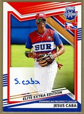 2022 Panini Elite Extra Edition Auto JESUS CABA Phillies Top Prospect