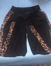 Cuddl Duds Cozy Comfort Fleece Jogger Pants Leopard Stripe New M