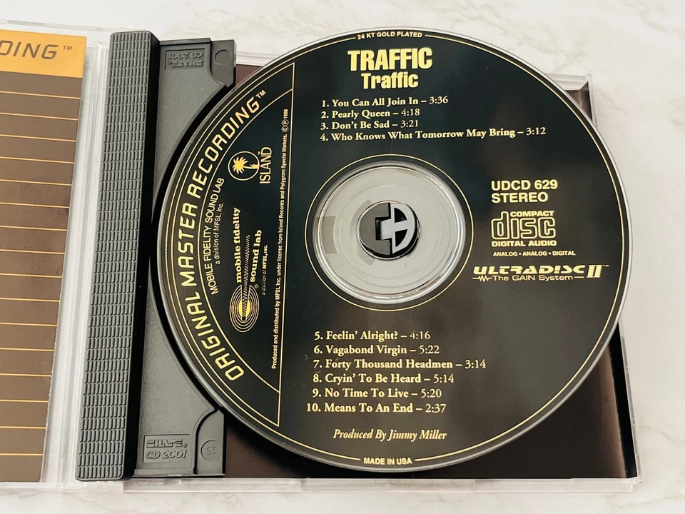 Traffic Self Titled CD MFSL ULTRADISC II 24KT GOLD DISC LTD ED Steve Winwood OOP - Image 2 of 4