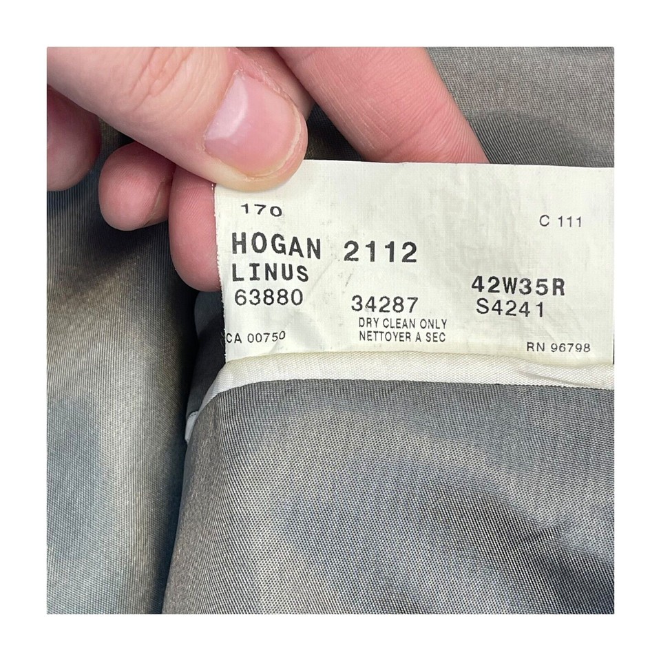 Hickey Freeman Addison Sport Coat Men's 42 X 35 Black White Houndstooth