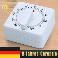 60min Mechanisch Timer Kurzzeit Küchentimer Eieruhr Küchenuhr Kurzzeitwecker