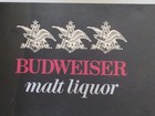 Rare Vintage 1971 Budweiser Malt Liquor Beer Light Up Wall Clock Modular display