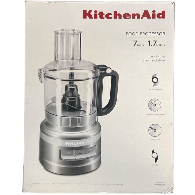 KitchenAid 9 Cup Food Processor Plus Contour Silver 990017060 for sale