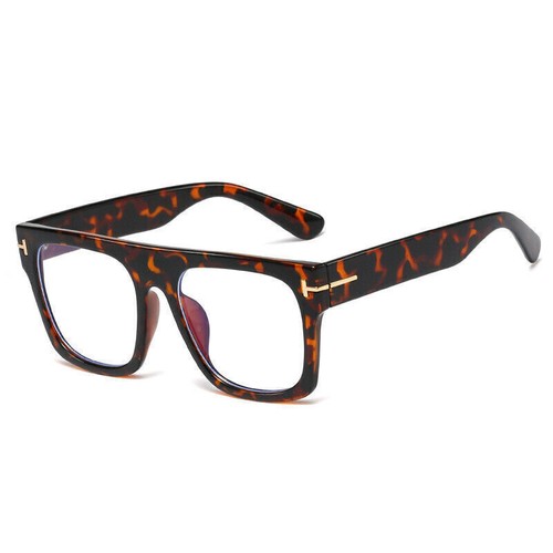 Oversize Eckig Anti Blaulicht Kurzsichtigkeit Brille Herren Damen Großes Gestell Brille - Bild 2 von 12