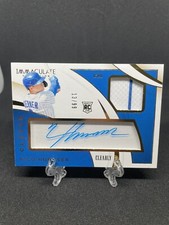 2020 Immaculate Clearly Clutch Rookies Relics 13 /99 Nico Hoerner Rookie Auto RC