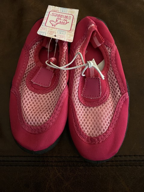 pink beach shoes