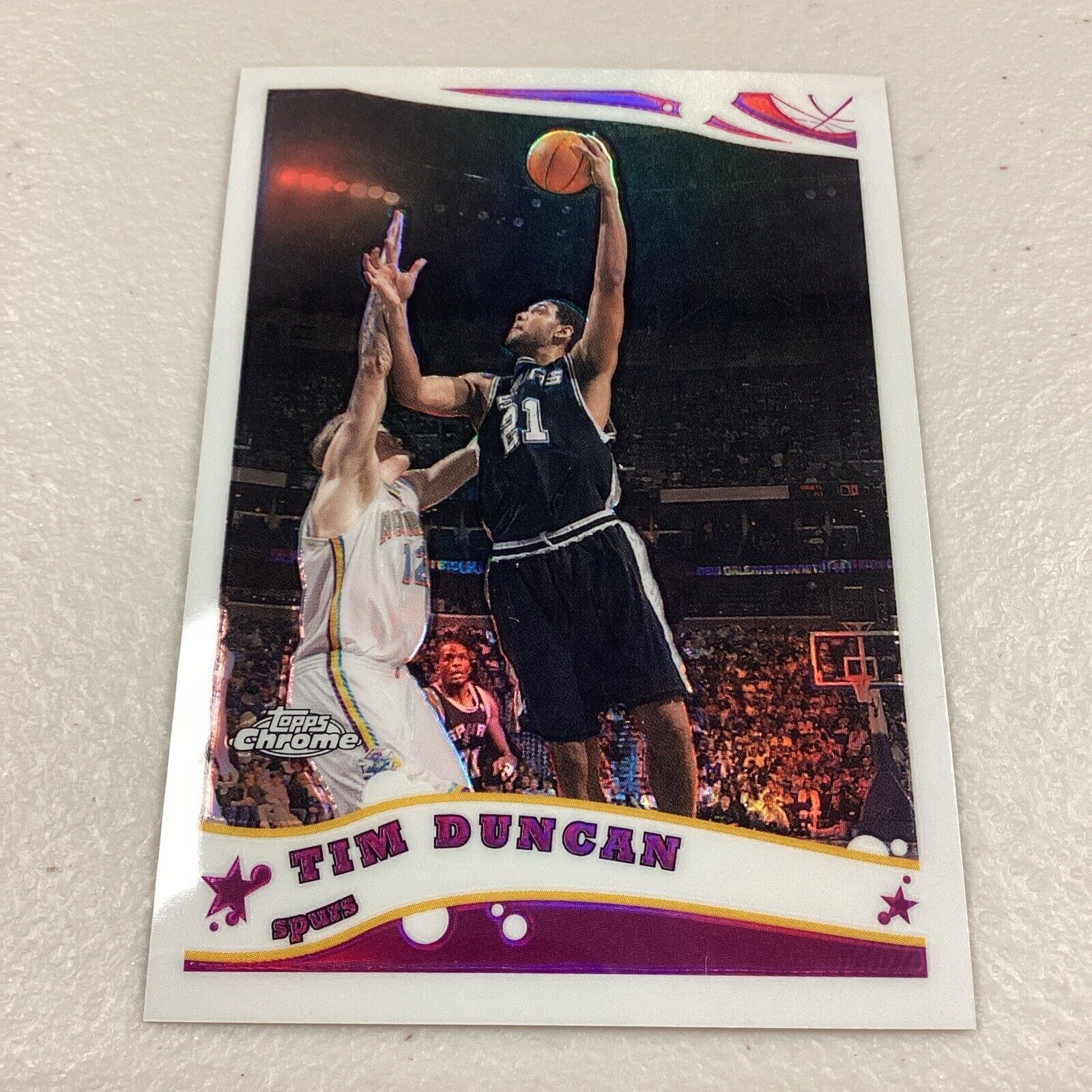 Tim Duncan 2006 Topps Chrome Refractor #13 351/999