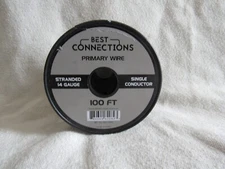Best Connections Primary Wire Single Conductor Stranded 14 Gauge 100 Foot