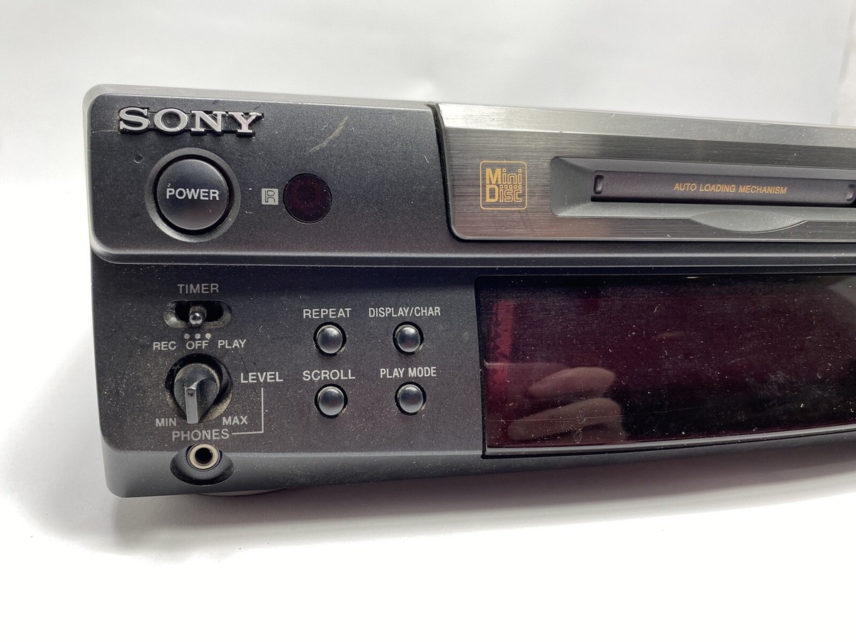 ＜整備品＞SONY MDS-S38 本体のみ SONY MDS-S38 Black MD Deck Recorder Body Only Fully Tested