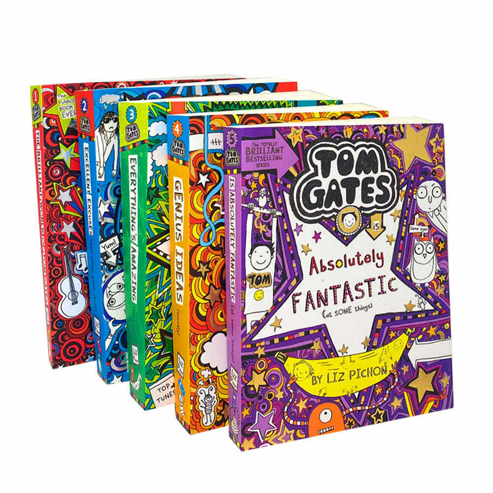 Tom Gates Series 1: 5 Books Collection Set By Liz Pichon Paperback NEW Tom Gates Series 1: 5 Books Collection Set By Liz Pichon Paperback NEW