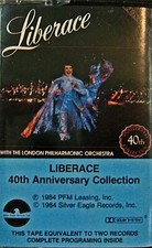 LIBERACE 40th Anniversary Collection, With London Philharmonic Orch Casette Tape