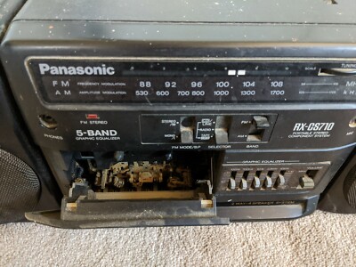 PANASONIC RX-CS710 AM/FM CASSETTE 2 WAY-4 SPEAKER SYSTEM - BoomBox
