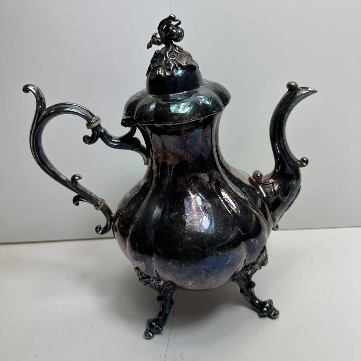 Reed & Barton Winthrop Antique US Silver-Plated Teapots, Coffee