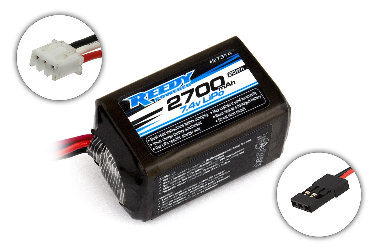 Associated 27314 Reedy LiPo Pro RX 2700mAh - 7.4V - 20Wh Hump