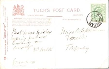 Great Britain 1/2d KEVII 1906 Kingswear PPC to Torquay, Devon.