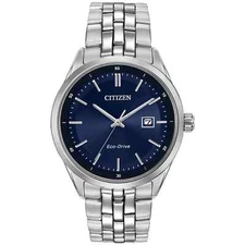 Citizen Classic Eco Men's Blue Date Eco-Drive Watch 41MM BM7251-53L
