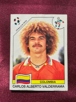 196★サッカー★carlos valderrama★prostars CARLOS VALDERRAMA #300-PANINI ITALIA '90-Columbia-NEW
