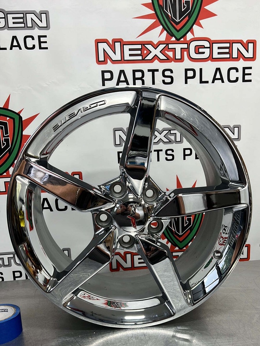 14-19 C7 CORVETTE SPEEDLINE FRONT CHROME 5 SPOKE WHEEL 18x8 14-19 C7 CORVETTE SPEEDLINE FRONT CHROME 5 SPOKE WHEEL 18x8