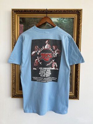 Vintage 90s Yes Rock Band The Full Circle Tour Blue T-shirt Vintage 90s Yes Rock Band The Full Circle Tour Blue T-shirt
