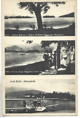 1918 BEAUTIFUL ISLAND AND UPPER ISLAND (LAKE MAJOR) ON SHORE, SEAPLANE