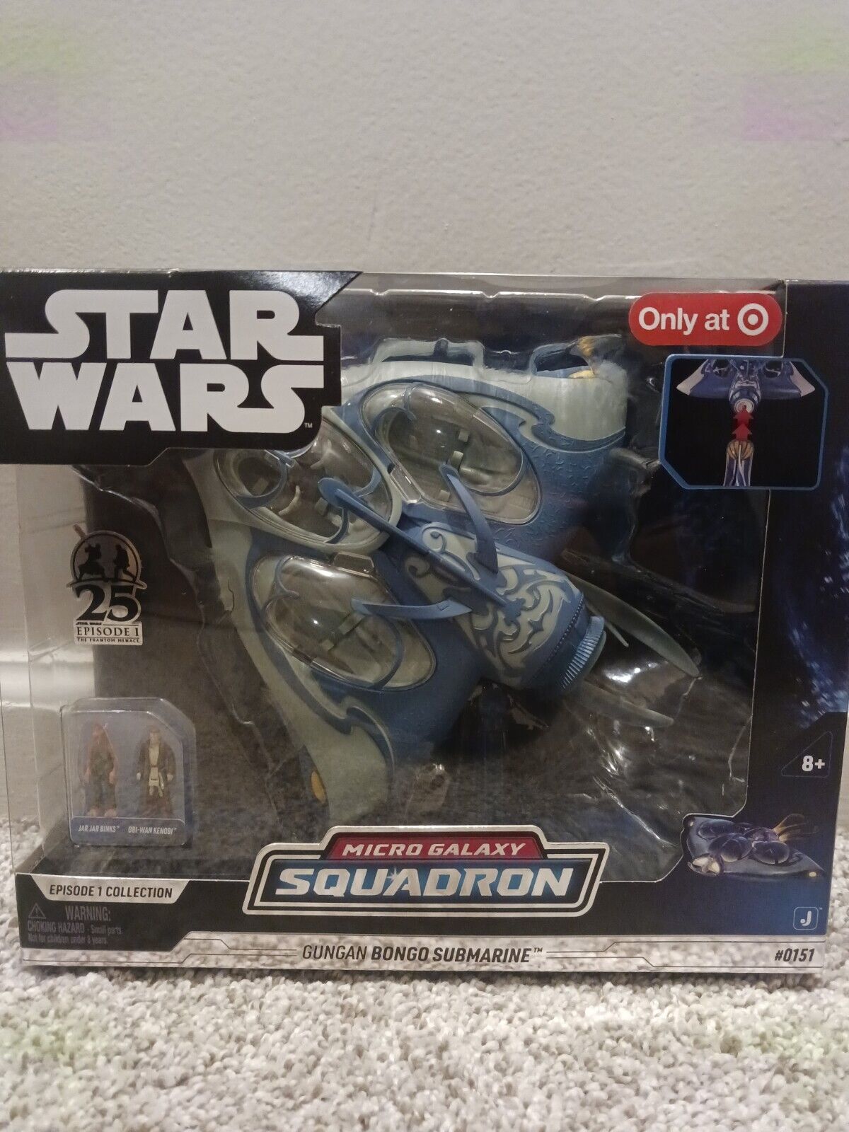 Star Wars Micro Galaxy Squadron Gungan Bongo Submarine and Mini Figure Set