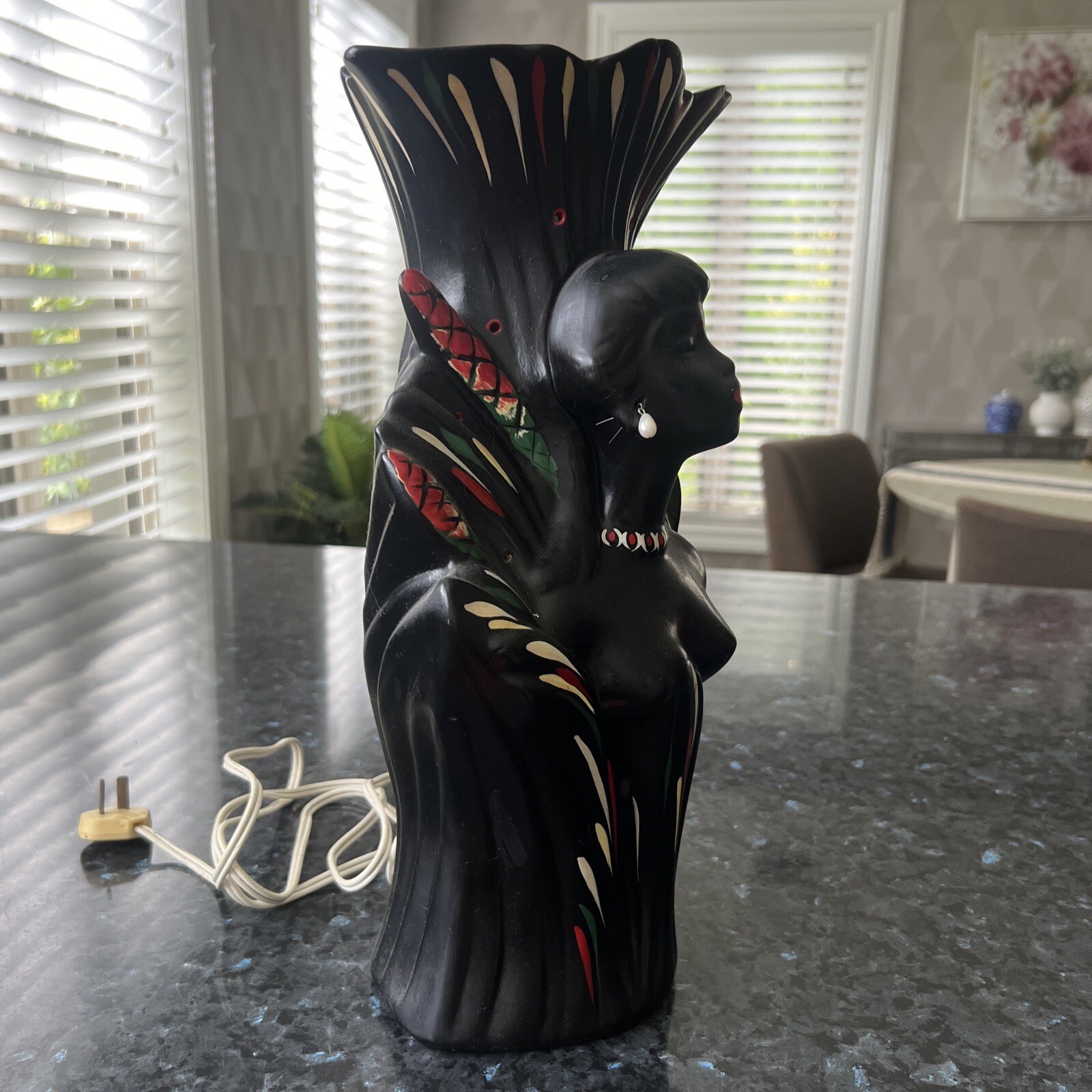 Barsony FL 38 black lady 'Volcano' lamp eBay