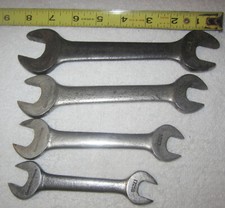 4 antique car set double open end wrench set,Chrome Molybdenium tools,VTG