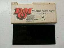 F&M 2" x 4-1/4" m5h welders filter plate lens weld 5