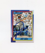 Jody Davis signed 1990 Topps #453 Braves autograph auto