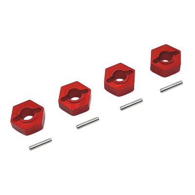 4x 1/12 Rad Sechskant Naben Aufnahme 12mm Metall ersetzt für MN86S MN128 Modifikation