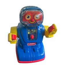 Vintage Playskool 1993 RC robot, parts and decor only, not working, 1058 10"