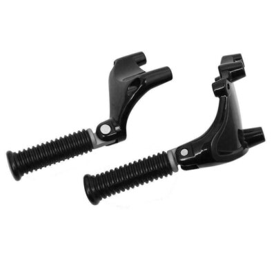 Passenger Foot Peg Mounts For Harley Sportster Iron 883 Forty Eight 2014-2022 - Black Aluminum