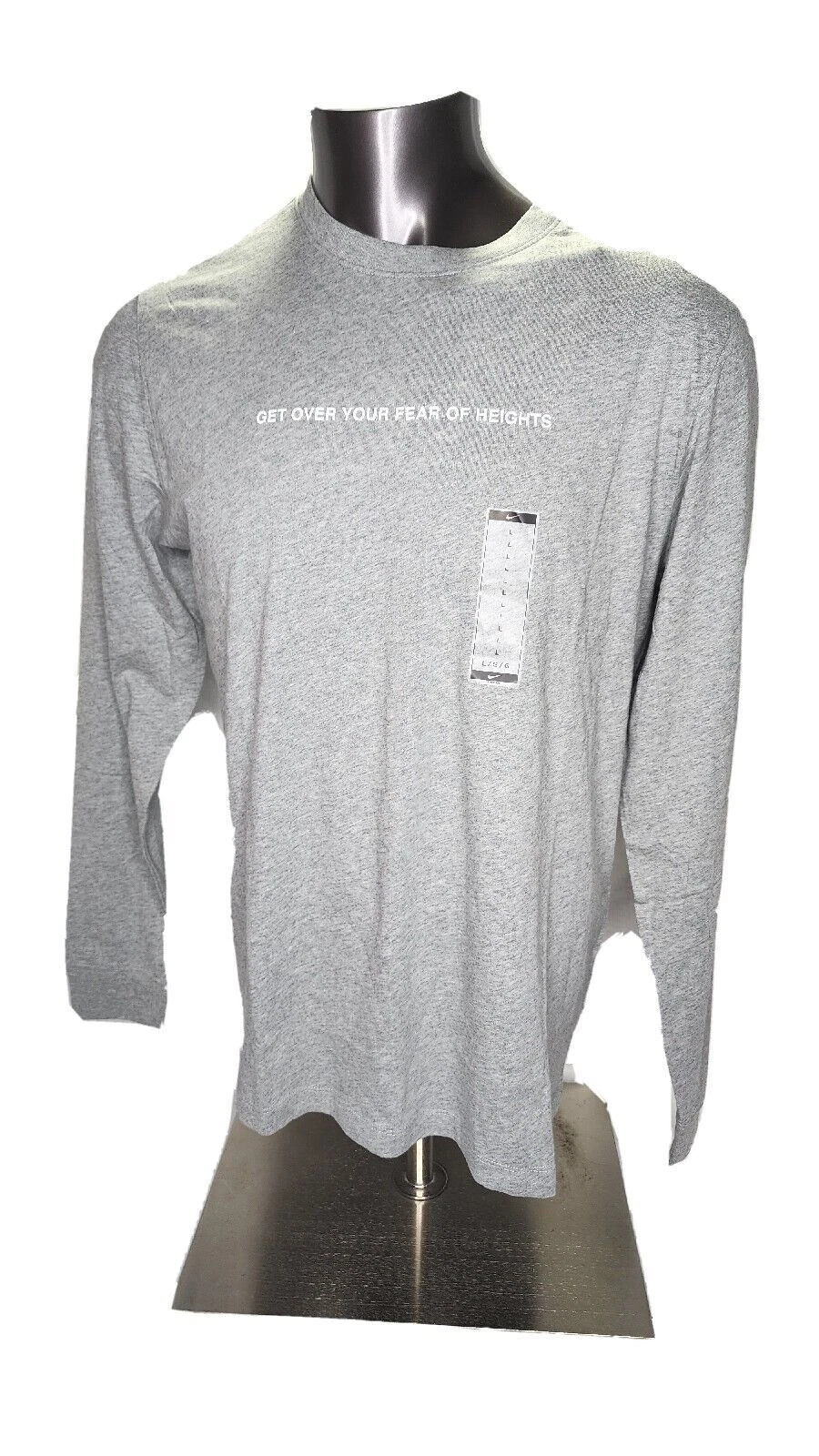 Nike T-Shirt SZ L Fear of Heights Long Sleeve DX2120-063 Men's Rare Retro