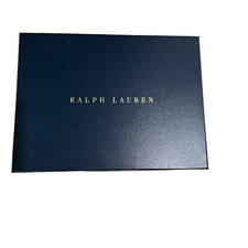 Polo RALPH LAUREN EMPTY Gift Box Signature Blue Gold Lettering  14.75”x10.25”x2”