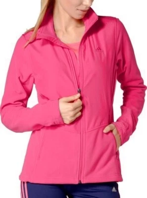 Adidas Damen Fleece Jacke Winter Übergang Wanderjacke Wind Jacke Laufjacke pink - Bild 1 von 4