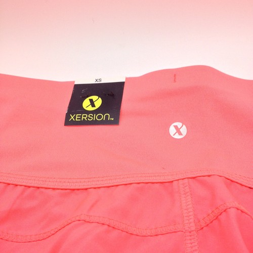 NWT Xersion High Rise Running Shorts Coral Splash size XS Lined - Picture 10 of 18