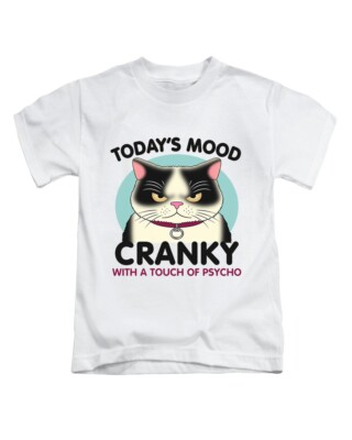 Todays Mood Cranky Cat Erwachsene T-Shirt lustig Katze Meme Tee Oberteil neu