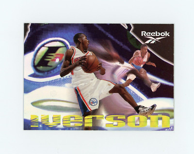 ALLEN IVERSON 1997-98 SkyBox Metal Reebok Shoe The Answer