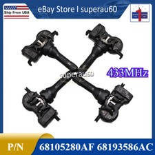 4x 68193586ac Tpms Programmed Tire Pressure Sensor For Jeep Dodge Chrysler New