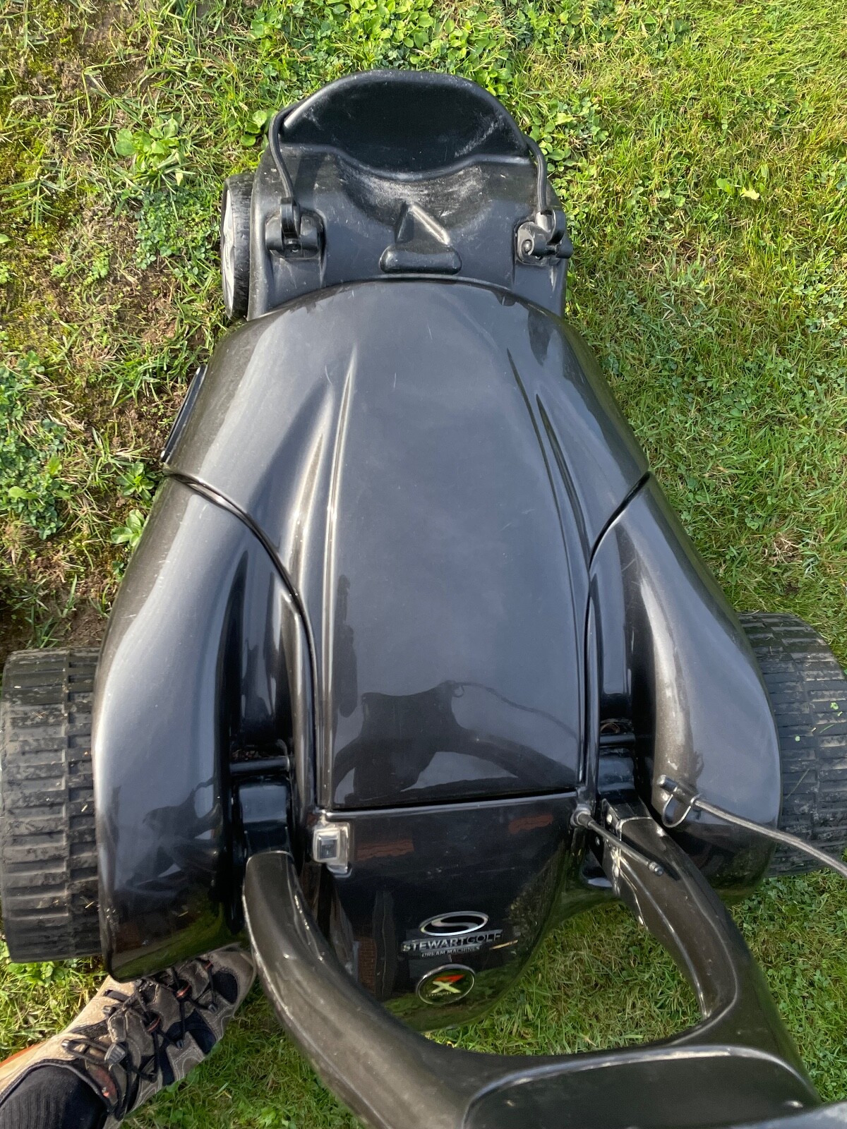 Stewart X7 remote control golf trolley. Black. Good Condition. eBay