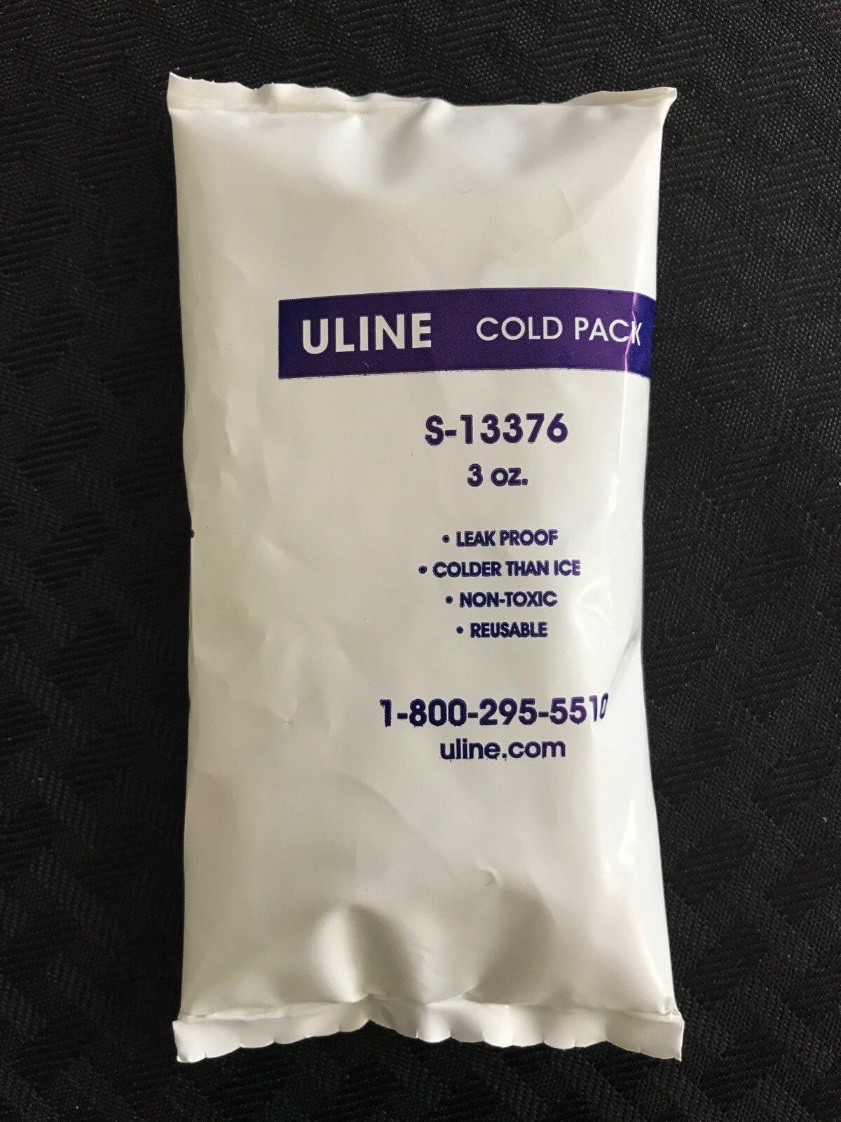 (80) ULINE Reuseable 3oz. Gel Cold Packs 5”L x 23/4”W x 3/4”H Non
