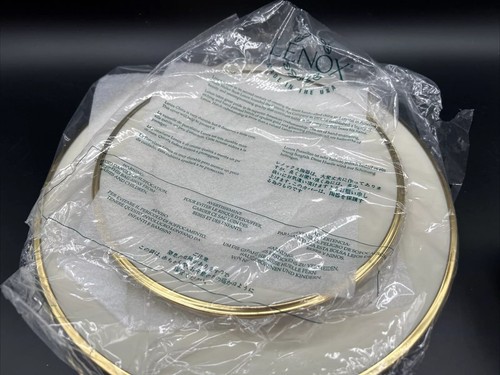 Lenox Dimension Eternal Ivory & Gold Porcelain China 5-Piece Dinnerware Set - Picture 6 of 9