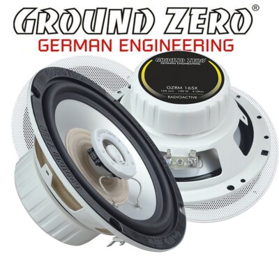 GROUND ZERO GZRM 165X Marine Lautsprecher 16,5cm 2 Wege koax mit Gitter